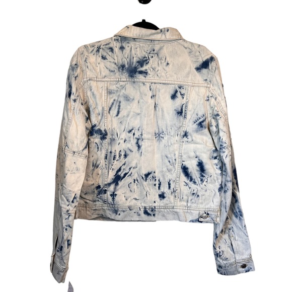 NWT Free People Jones Tie Dye Denim Jacket - Picture 5 of 7